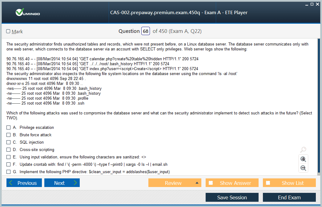 OSP-002 Online Test