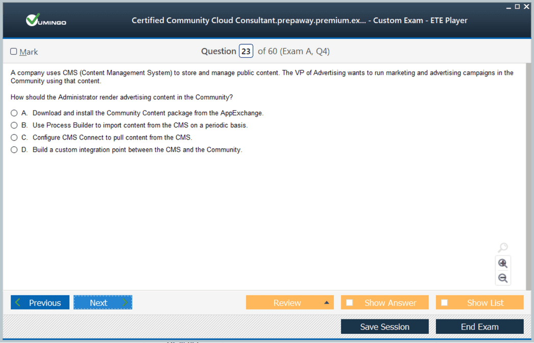 Real Experience-Cloud-Consultant Question