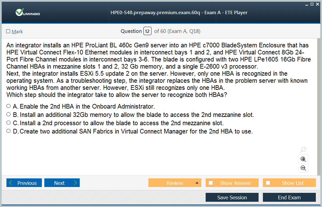HPE0-G01 Online Praxisprüfung