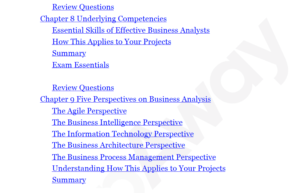 CBAP Testking